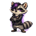 Macey the raccoon